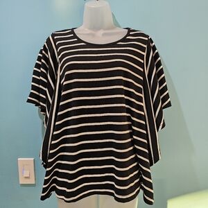 Elegant Striped Women's Blouse